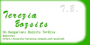 terezia bozsits business card